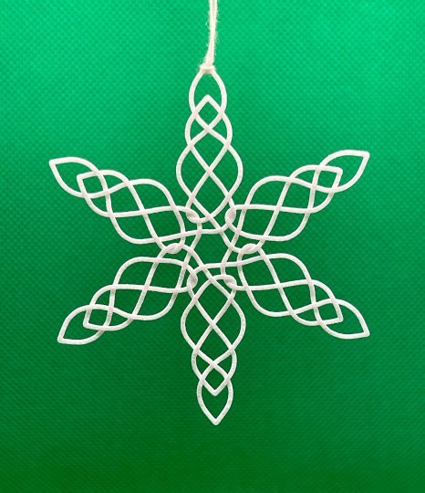 Snowflake Knot Christmas Ornament