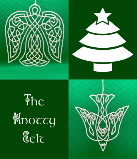Angel & Holy Spirit Knots Christmas Ornaments