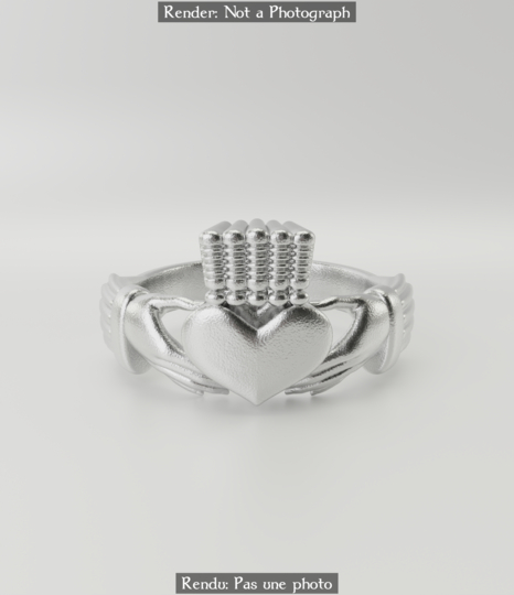 Bague Claddagh traditionnelle