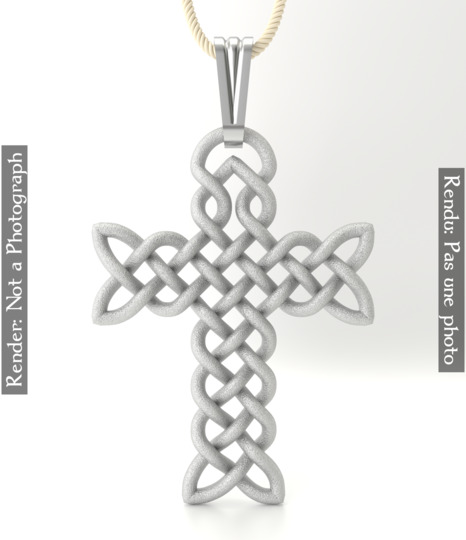 Pendentif Croix du Maître des Nœuds Celtiques