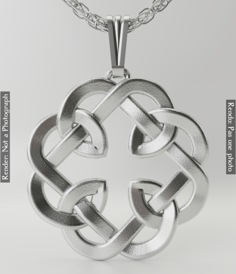 Father Child Knot Pendant