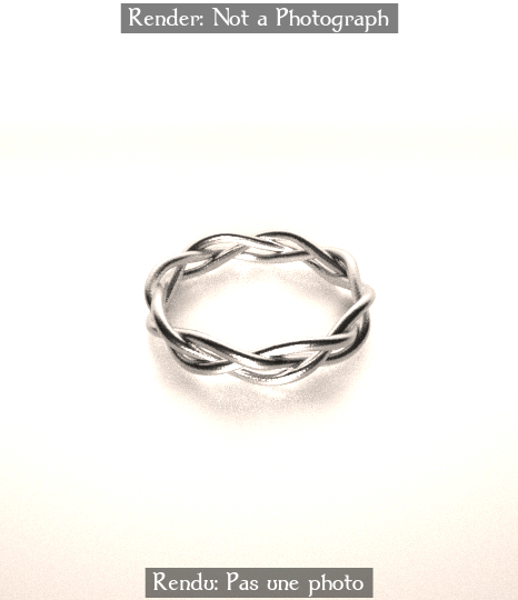 Narrow Trinity Ring Knot