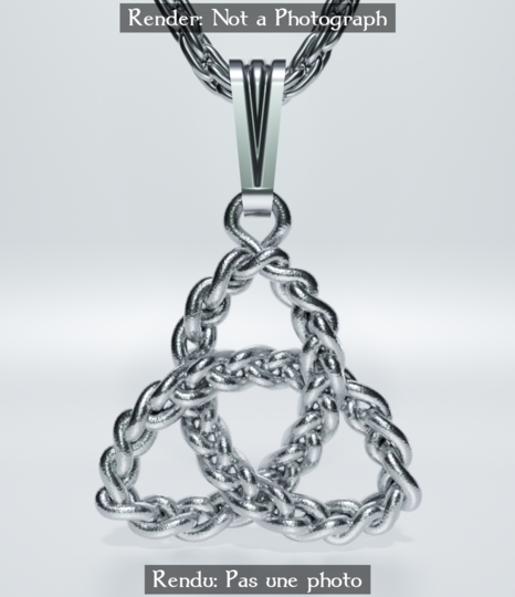 Pendentif triquetra trinité