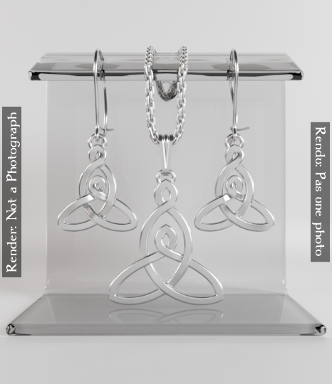 Motherhood Knot Earrings & Pendant Set