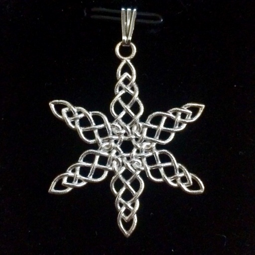 [SNOWp] Snowflake Knot Pendant