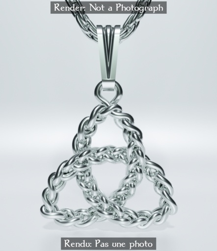 [TRIQp] Pendentif triquetra trinité