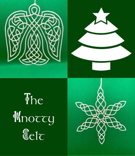 [ANSNo] Angel & Snowlfake Knots Ornaments