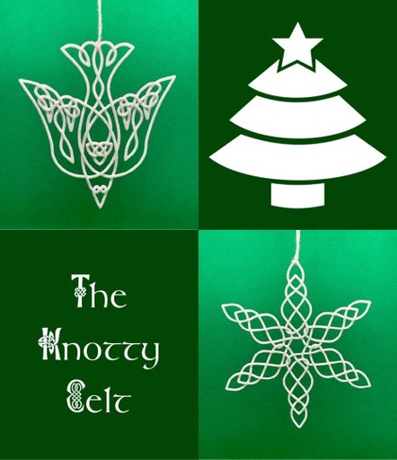 [DOSNo] Holy Spirit & Snowflake Knots Christmas Ornaments