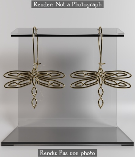 [DFLYe] Dragonfly Knot Earrings